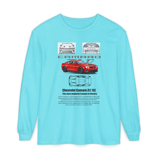Chevrolet Camaro Long Sleeve T-Shirt for Car Enthusiasts - CreativeRino