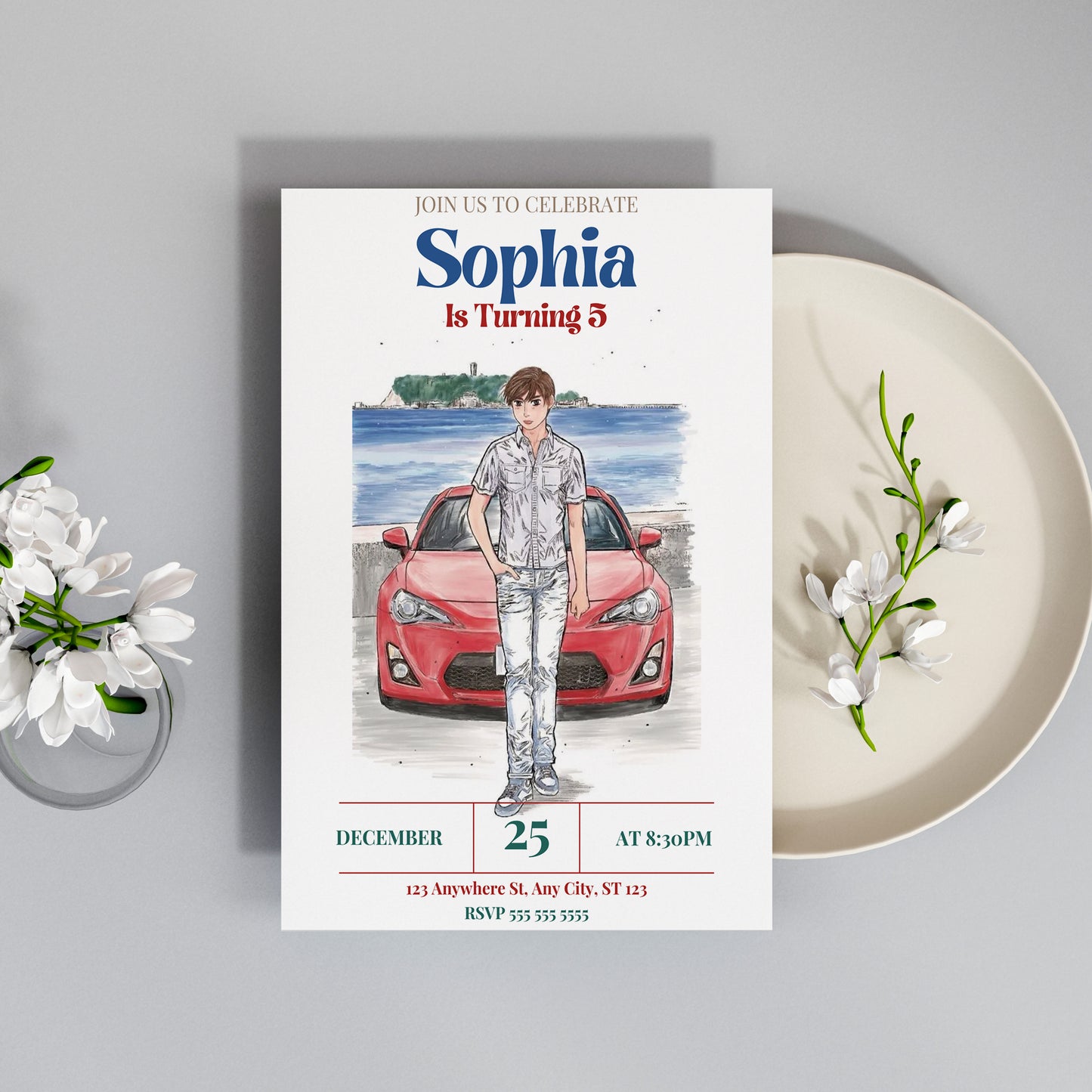 MF Ghost Birthday Invitation Template - CreativeRino