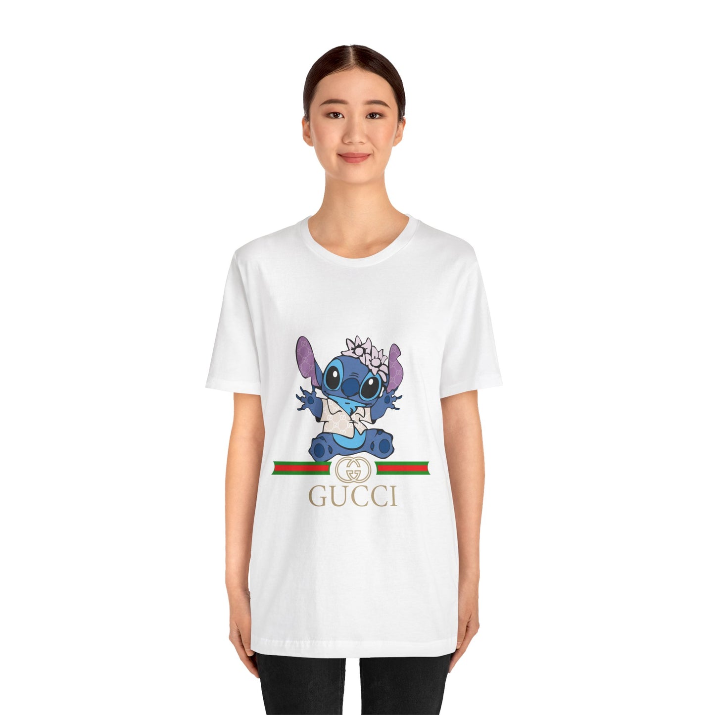 Stitch Gucci Unisex Jersey Short Sleeve Tee - CreativeRino
