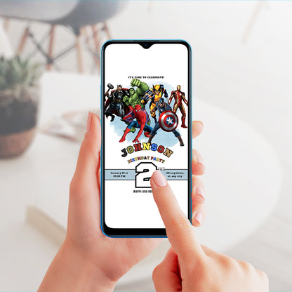 Avengers Secret Wars Birthday Invitation Template - CreativeRino