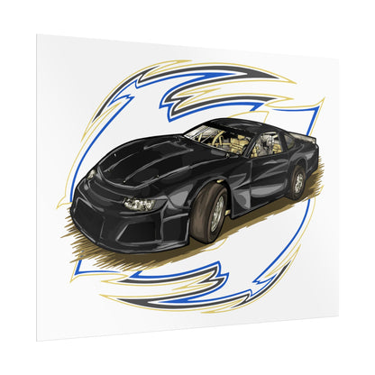 Racing Car Rolled Poster | Automotive Art Print for Car Enthusiasts - CreativeRino