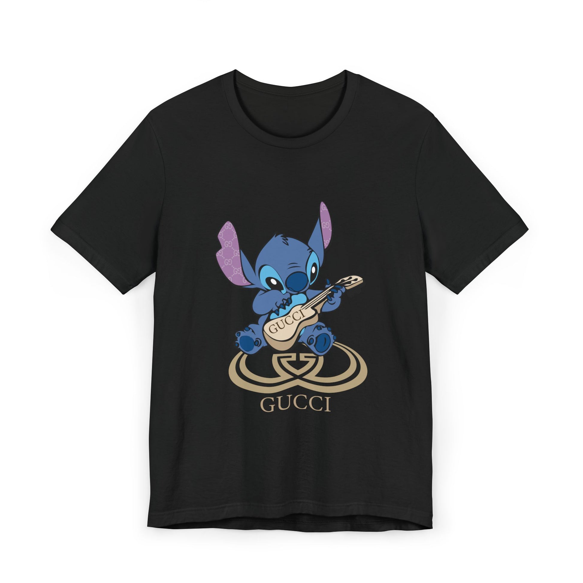 Stitch Guitar Unisex T-Shirt - Fun Casual Graphic Tee - CreativeRino