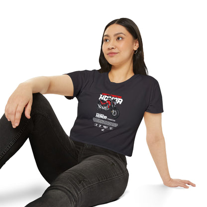 Honda CB Twister 250 Women's Crop Top - Trendy Motorcycle Design - CreativeRino