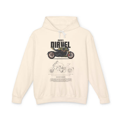 Ducati Diave Unisex Lightweight Hooded Sweatshirt - CreativeRino