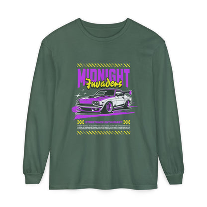 Midnight Fruders Car Graphic Unisex Long Sleeve T-Shirt - Perfect for Auto Enthusiasts - CreativeRino