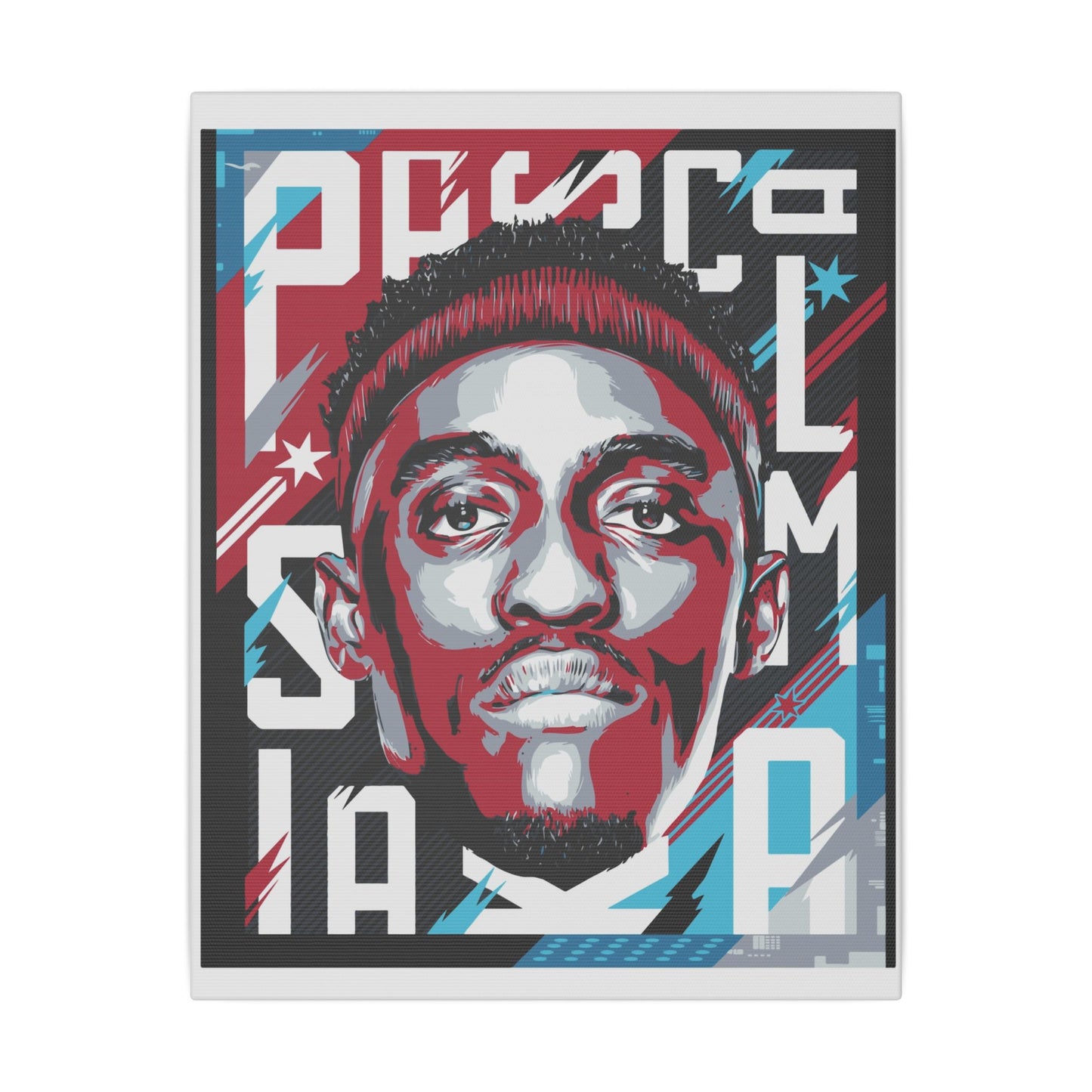 DeMar DeRozan Dynamic Matte Canvas Wall Art - Basketball Portrait - CreativeRino