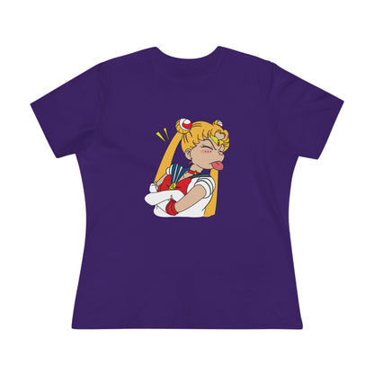 Sailor Moon Women's Cotton Tee - Fun Graphic Tee for Anime Lovers - CreativeRino