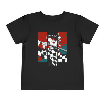 Demon Slayer Toddler Tee - Cute Anime Graphic T-shirt for Kids - CreativeRino
