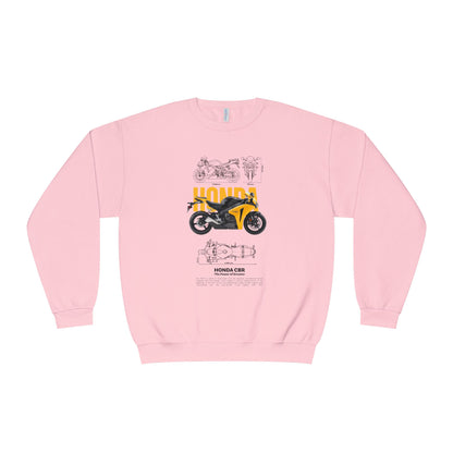 Honda CBR Unisex Crewneck Sweatshirt - Perfect T-shirt for Motorcycle Enthusiasts - CreativeRino