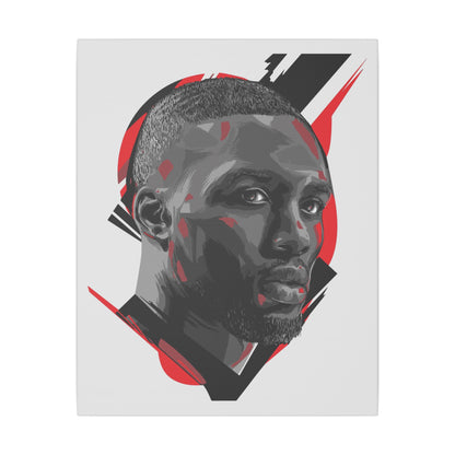Damian Lillard Modern Abstract Wall Art Print - Matte Canvas Portrait Decor for Home & Office - CreativeRino