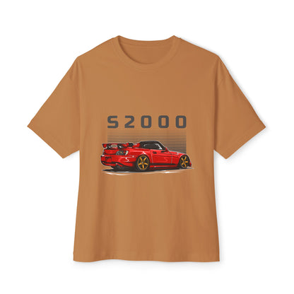 S2000 Graphic Unisex Oversized Boxy Tee - Perfect T-shirt for Car Enthusiasts - CreativeRino