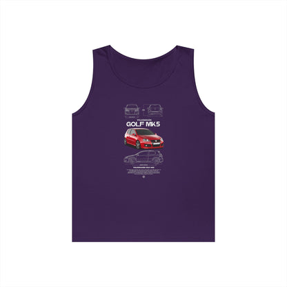 Cool Volkswagen Golf MK5 Unisex Heavy Cotton Tank Top - CreativeRino