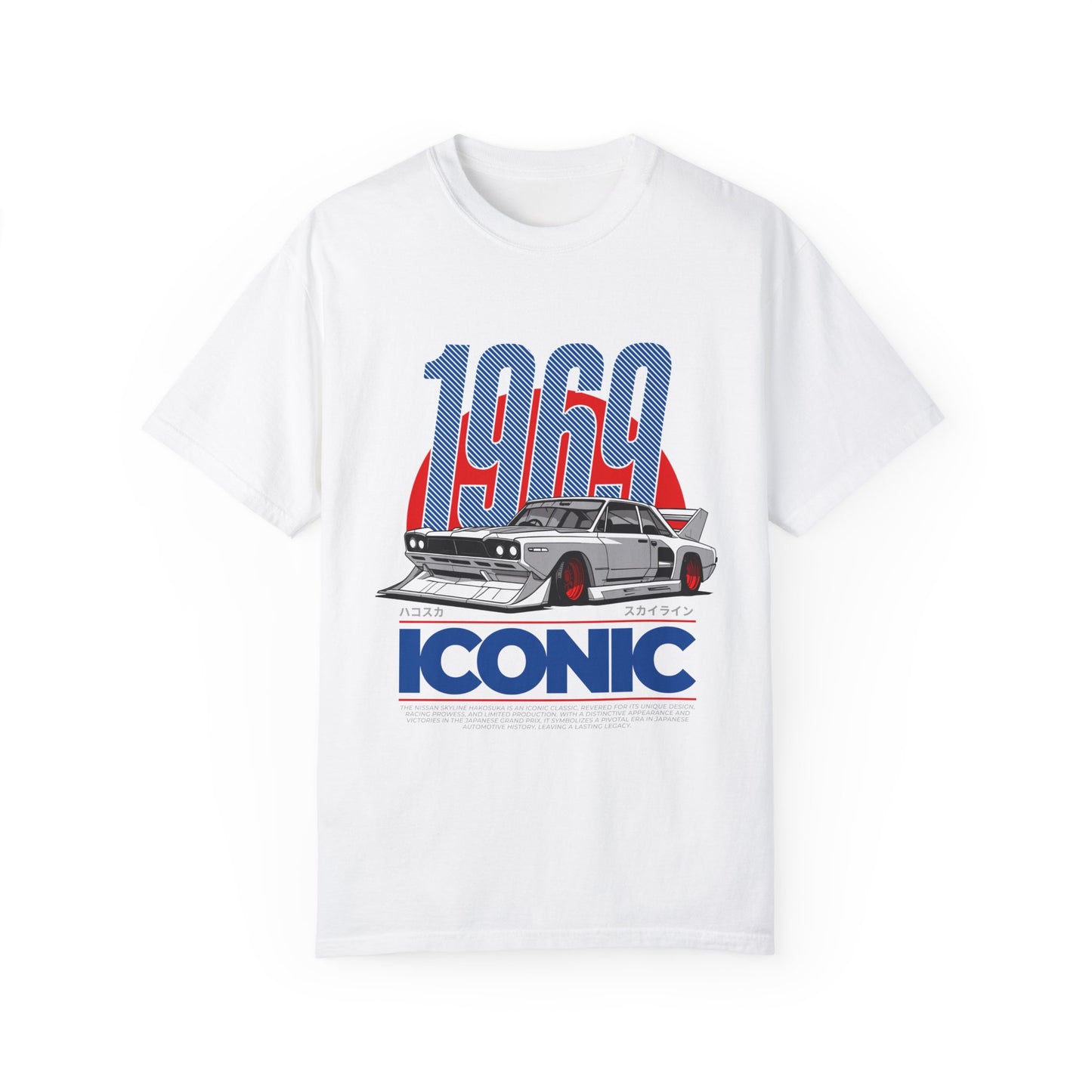 1969 Iconic Car Unisex Garment-Dyed T-Shirt - Perfect for Car Enthusiasts - CreativeRino