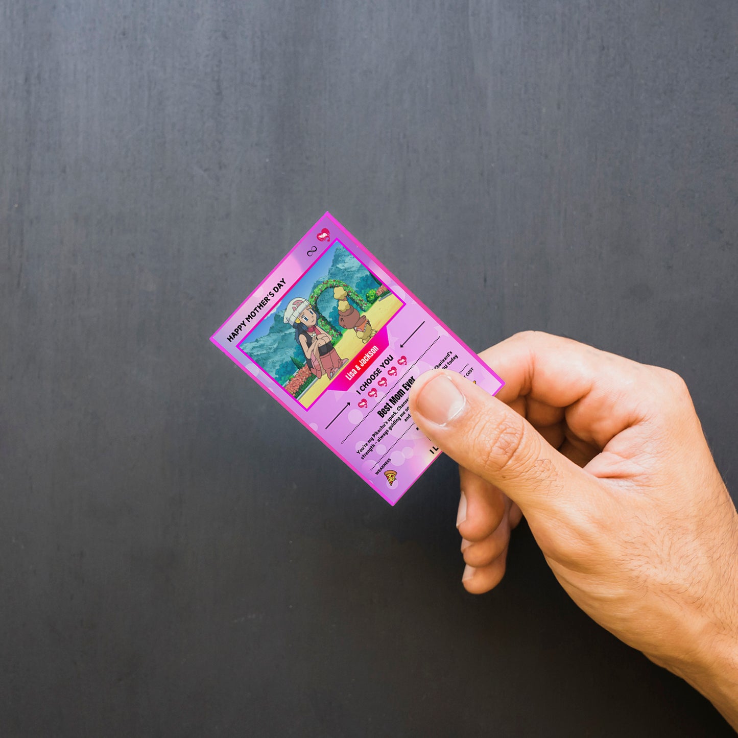 Custom Pokemon Mothers Day Card, Editable Pokeman Cards, Poke Gift For Mom, Mother's Day Gift - CreativeRino