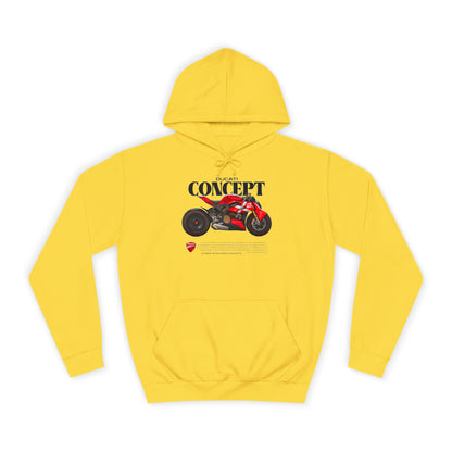 Ducati Concept Unisex College Hoodie - Perfect for Motorcycle Enthusiasts - CreativeRino