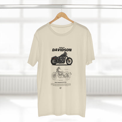 Harley Davidson Sportster Vintage Motorcycle Tee - Classic Biker Style T-shirt - CreativeRino