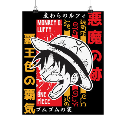 One Piece Matte Vertical Posters Anime Wall Art - CreativeRino