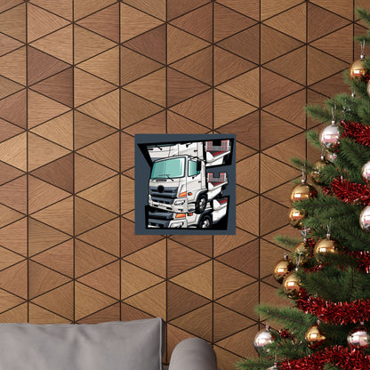 Truck Matte Square Posters - CreativeRino