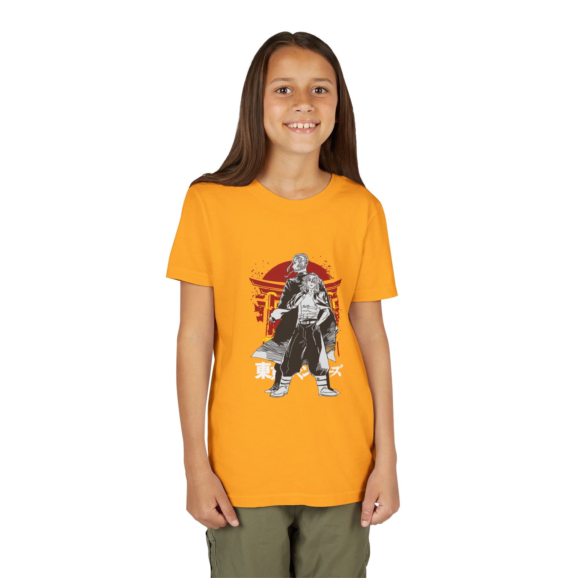 Tokyo Revengers Youth Short Sleeve Tee - Samurai Graphic T-shirt for Anime Fans - CreativeRino