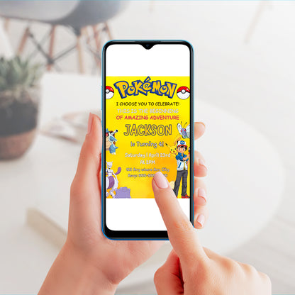 Pokemon Birthday Invitation Template - CreativeRino