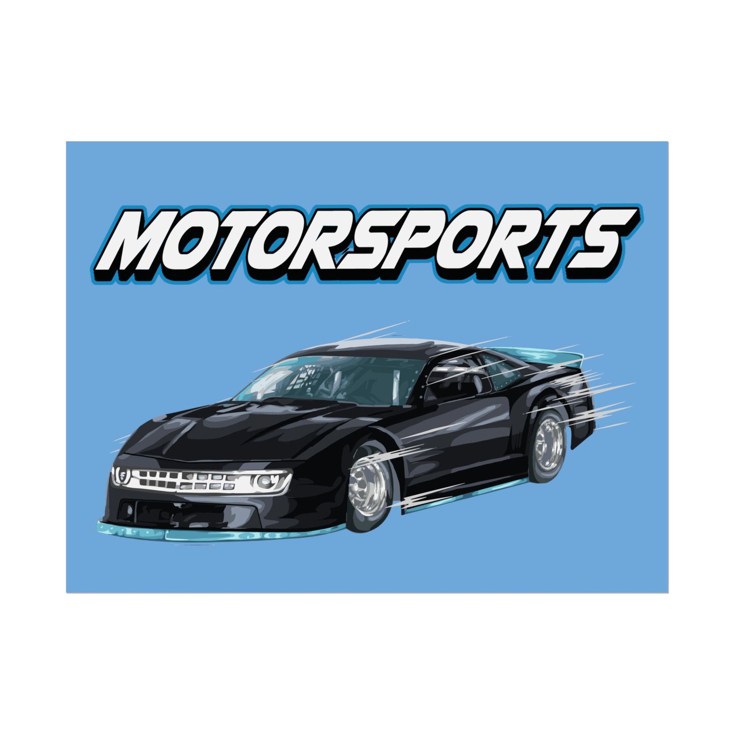 Motorsports Car Rolled Poster - Perfect for Auto Enthusiasts & Racing Fans - CreativeRino