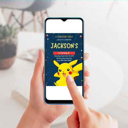 Pokemon Birthday Invitation Template - CreativeRino
