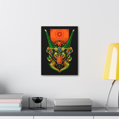 Vibrant Samurai Art Canvas Print - Bold Wall Decor for Anime Lovers - CreativeRino