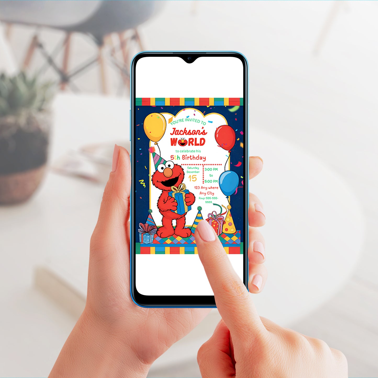 Sesame Street Birthday Invitation Template - CreativeRino