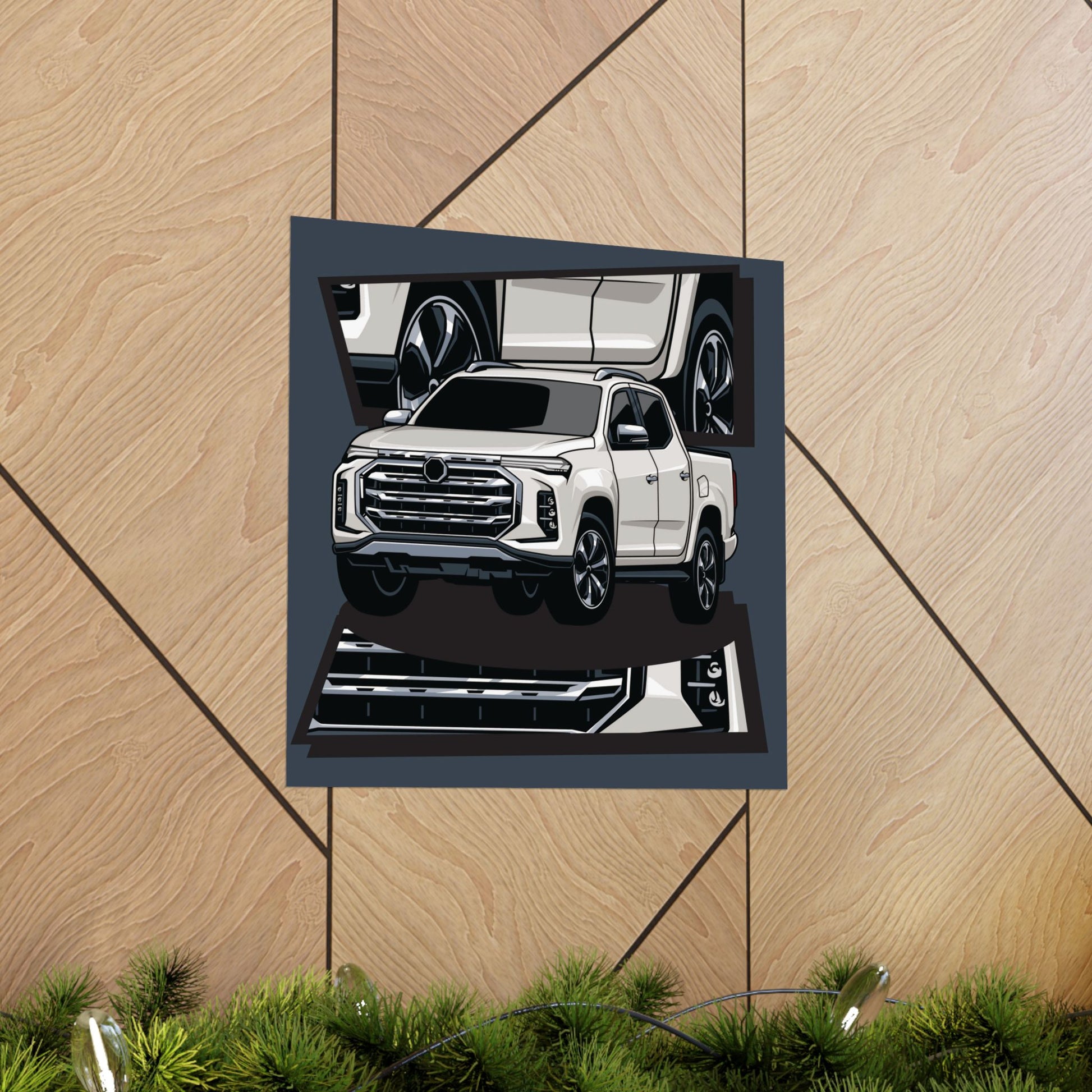 Classic Car Matte Square Posters - Perfect Poster for Auto Enthusiasts & Gift for Him - CreativeRino