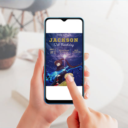 Tower Of God Birthday Invitation Template - CreativeRino