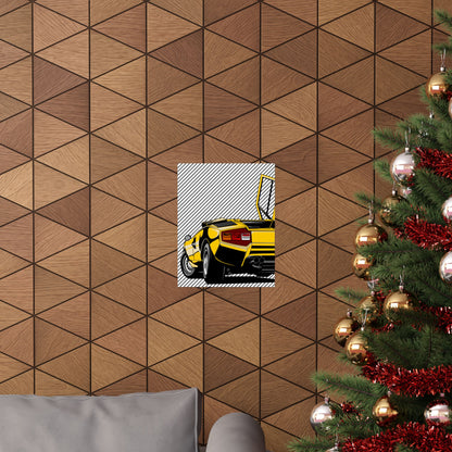 Lamborghini Car Matte Vertical Poster - Perfect Poster for Auto Enthusiasts - CreativeRino