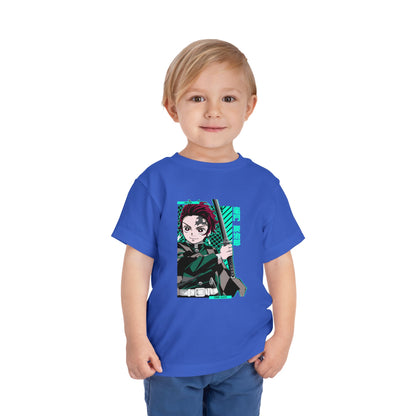 Demon Slayer Toddler Short Sleeve Tee - Anime Character Design for Young Fans - CreativeRino