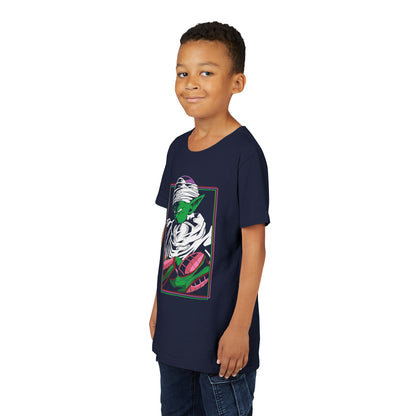 Anime-Inspired Youth Short Sleeve Tee - Dragon Ball Character T-shirt Design - CreativeRino