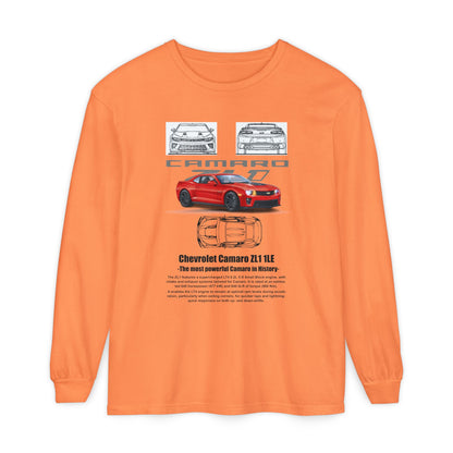 Chevrolet Camaro Long Sleeve T-Shirt for Car Enthusiasts - CreativeRino