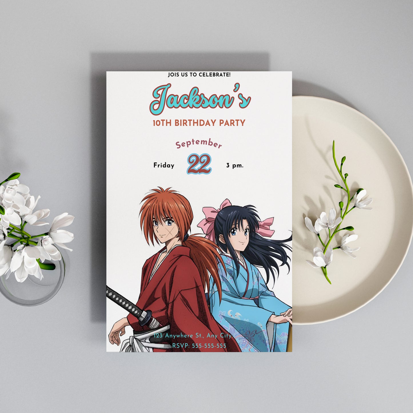 Tower Of God Birthday Invitation Template - CreativeRino