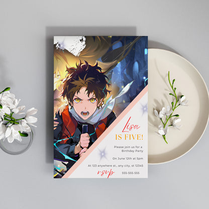 Tower Of God Birthday Invitation Template - CreativeRino
