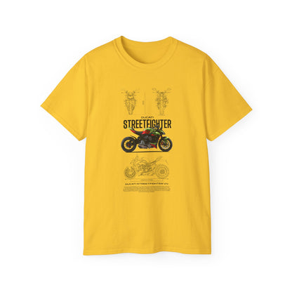 Ducati Streetfighter V4 Unisex Ultra Cotton Tee - Stylish Motorcycle T-shirt for Riders - CreativeRino