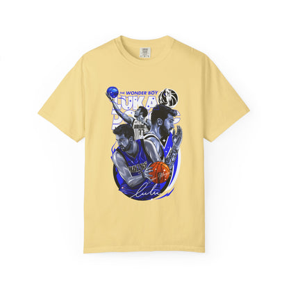 Unisex Garment-Dyed T-shirt | Luka Doncic "The Wonder Boy" Basketball Tee - CreativeRino