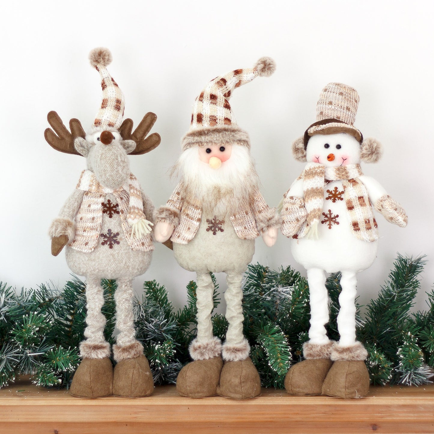 Telescopic Christmas Snowman & Elk Doll | Festival Window Scene Decoration Ornament