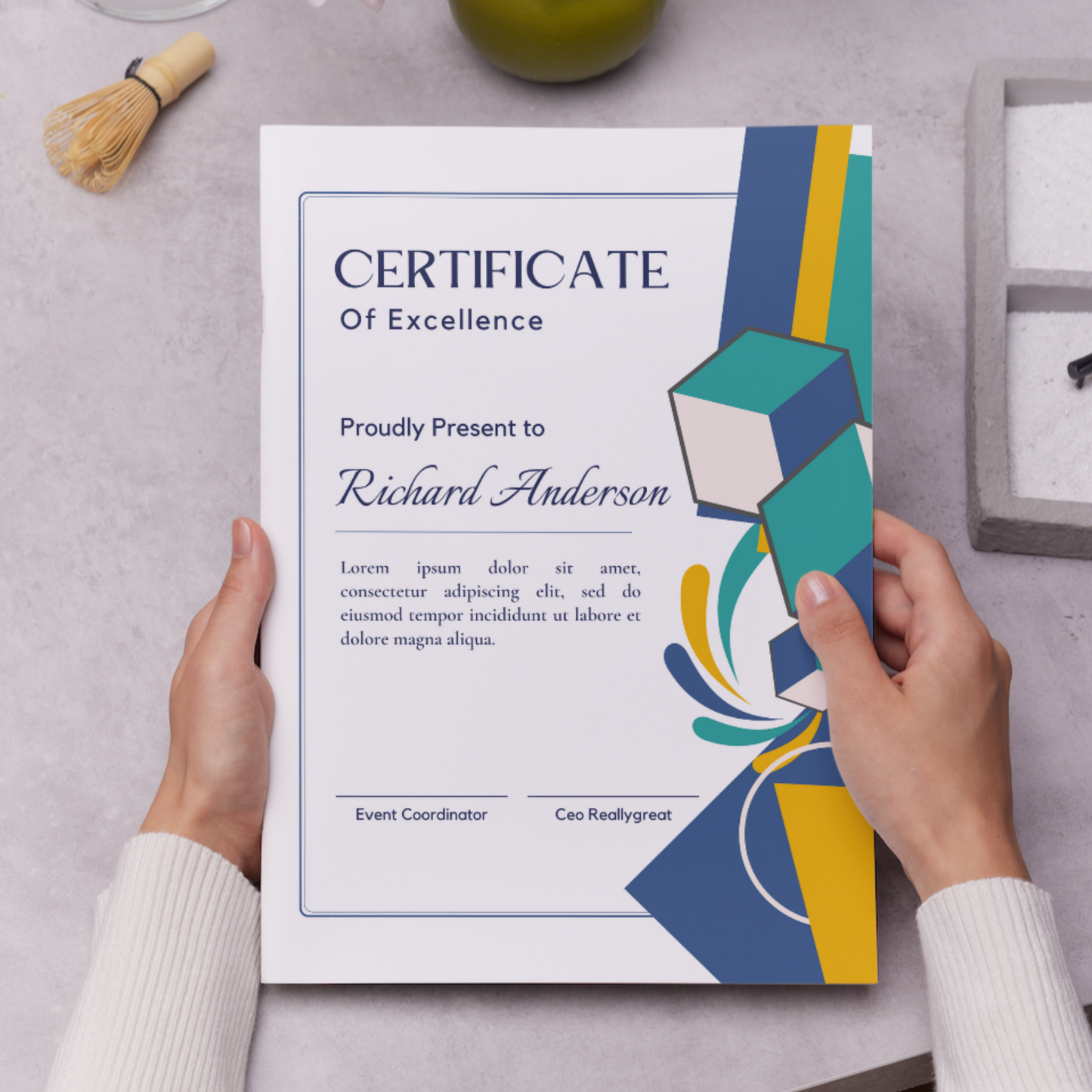 Certificate of Excellence Template | Excellence Certificate