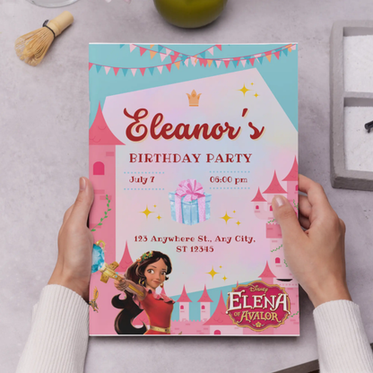 Elena of Avalor Birthday Invitation Template - CreativeRino