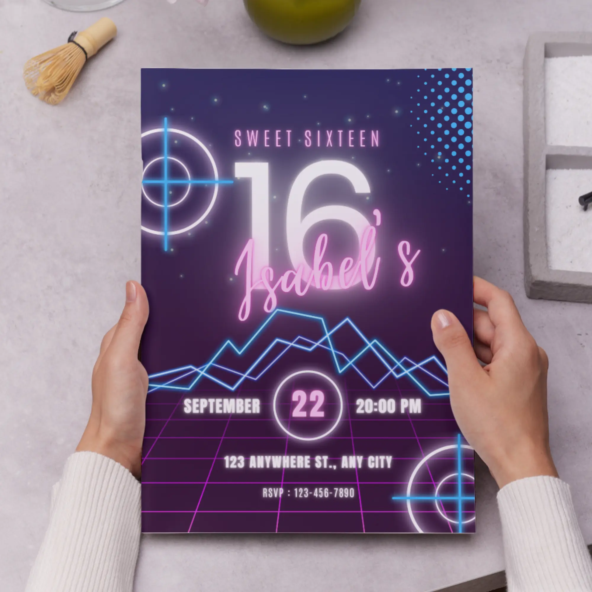 Laser Tag Gaming Birthday Invitation Template - CreativeRino