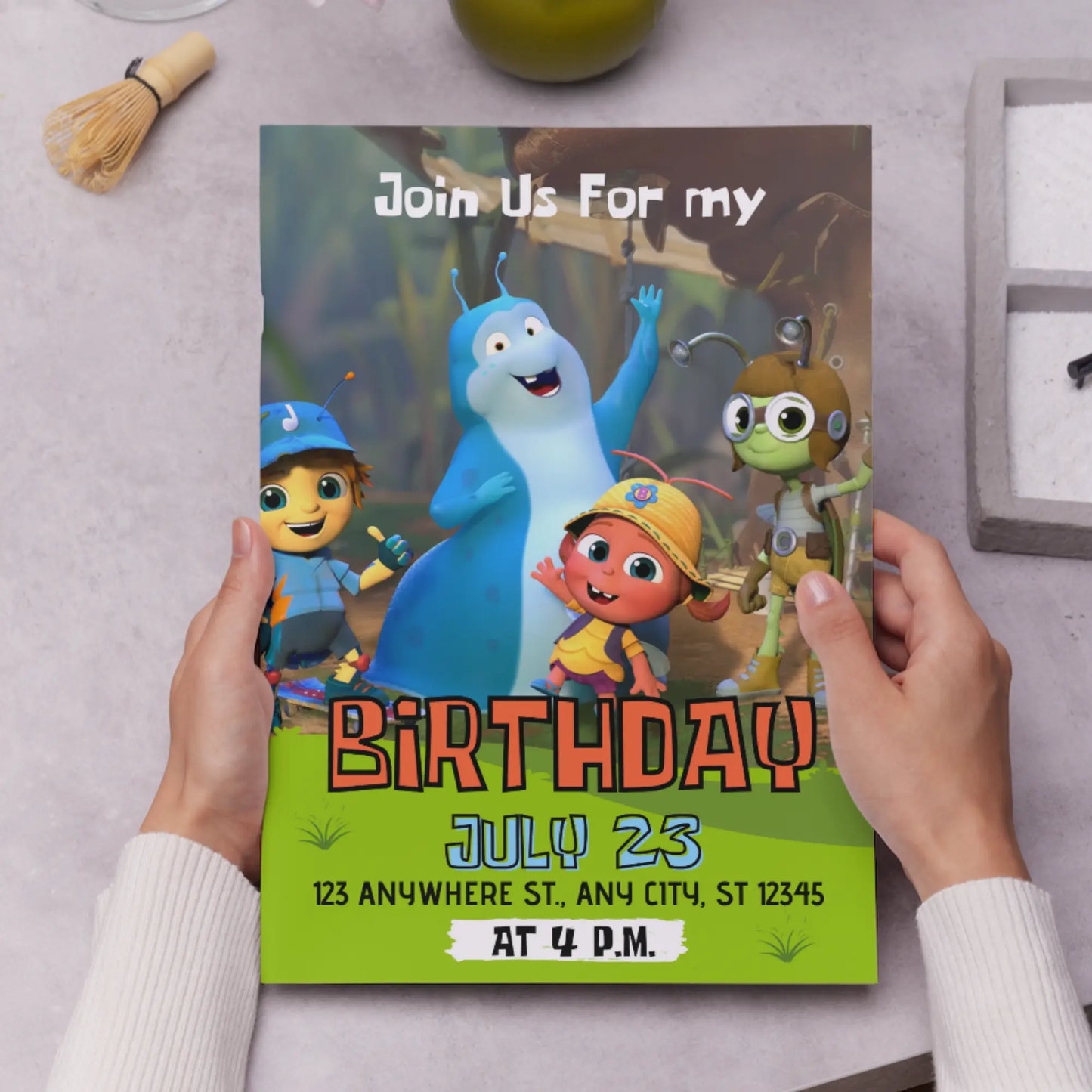 Beat Bugs Birthday Invitation Template - CreativeRino