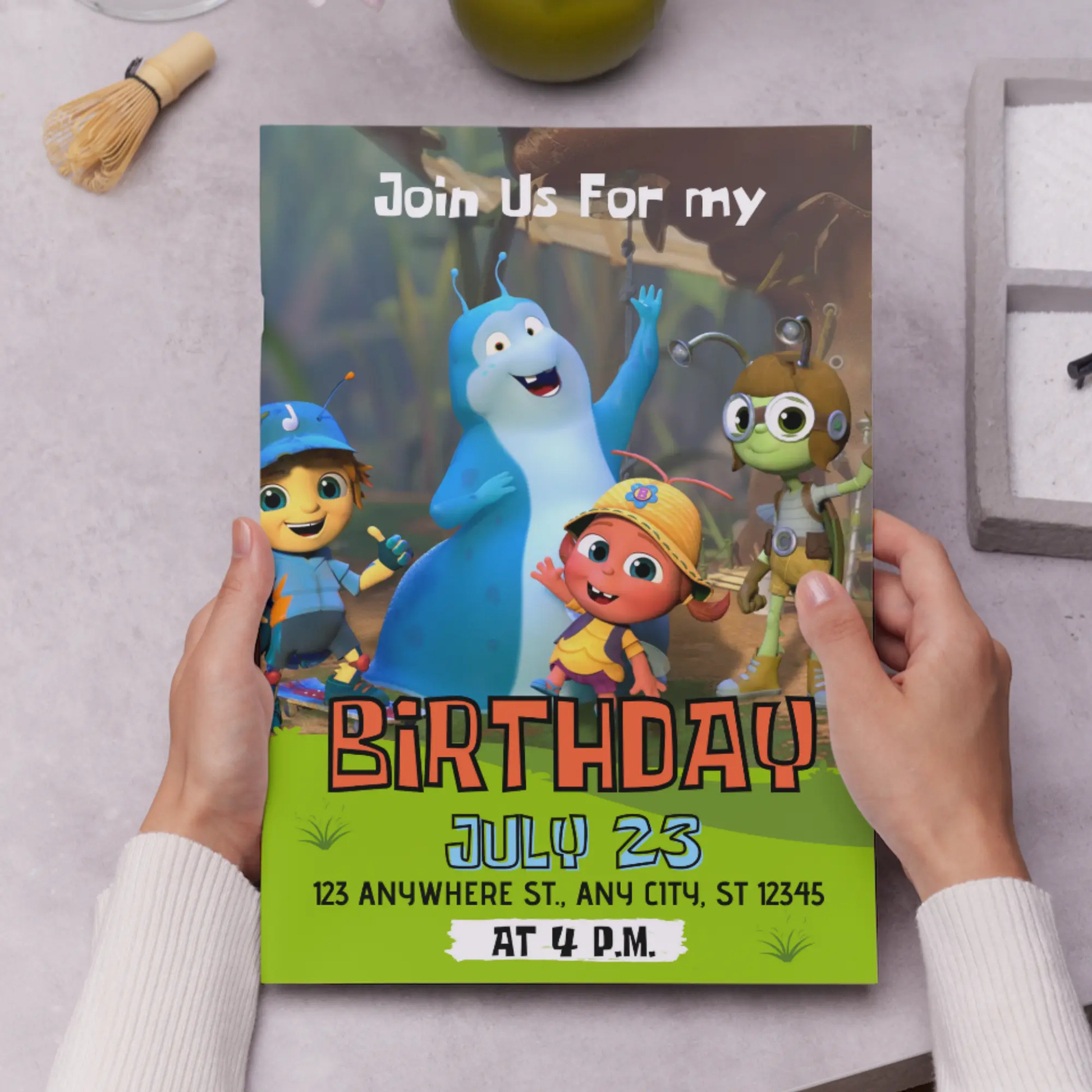 Beat Bugs Birthday Invitation Template - CreativeRino