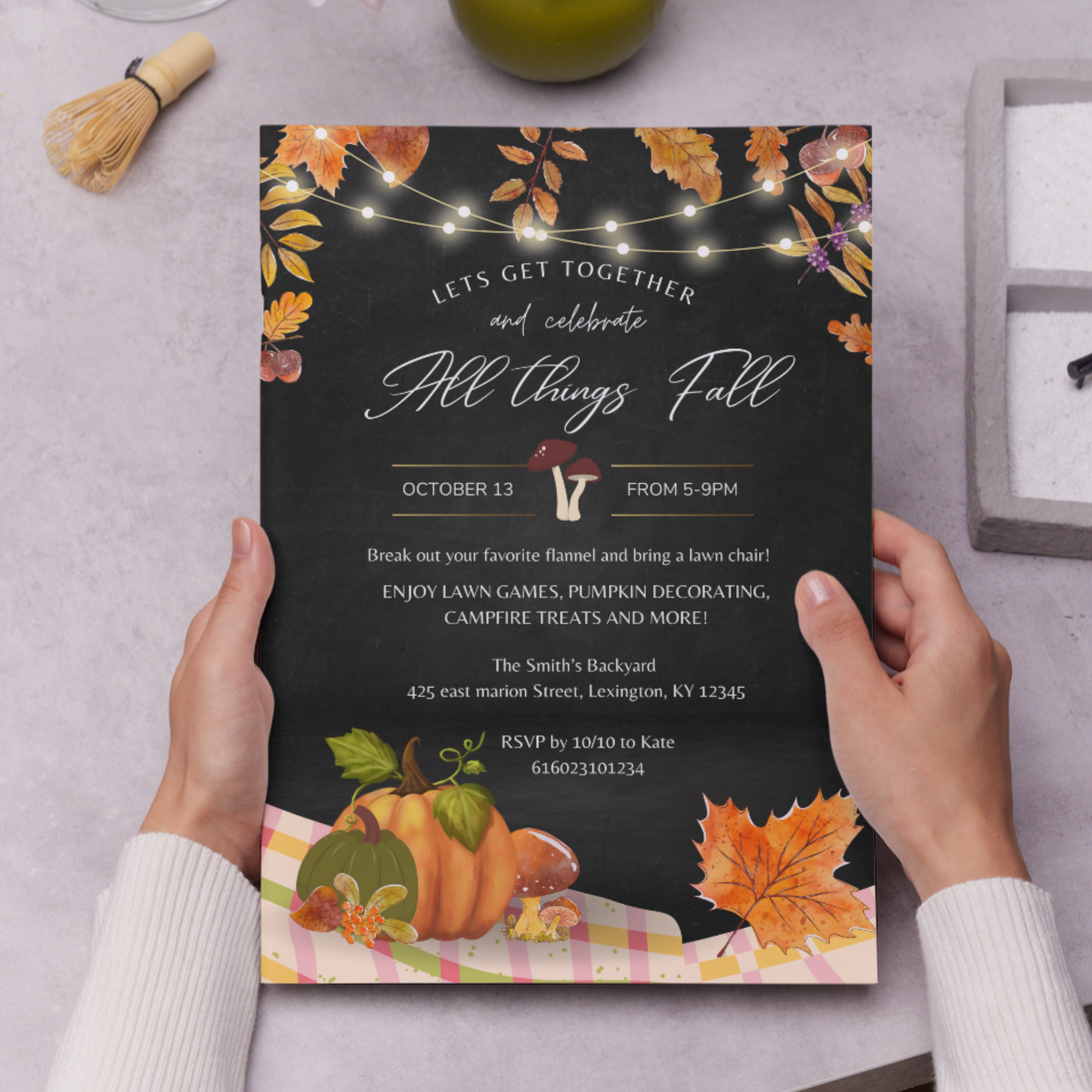 Fall Celebration Party Invitation Template