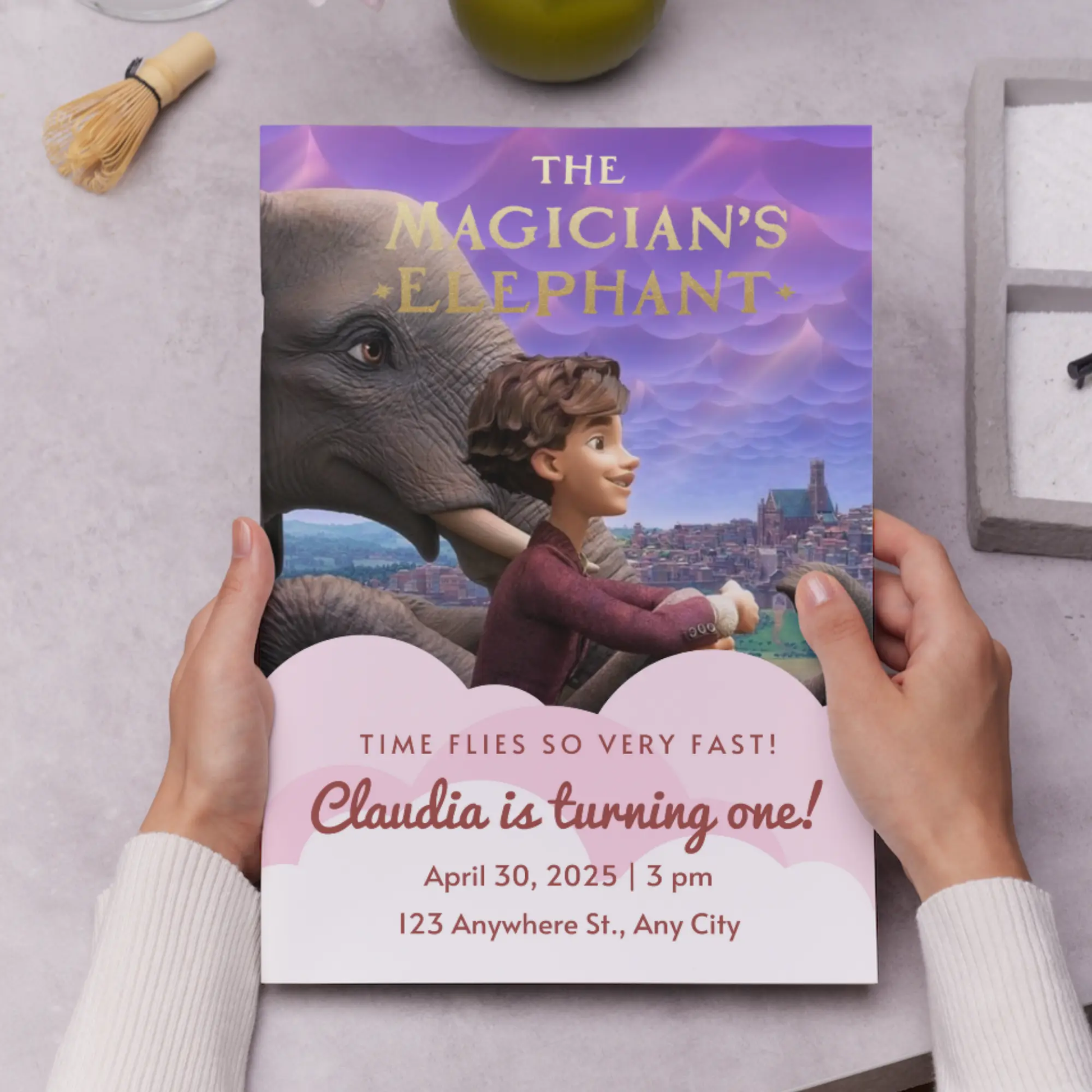 Magicians Elephant Birthday Invitation Template - CreativeRino