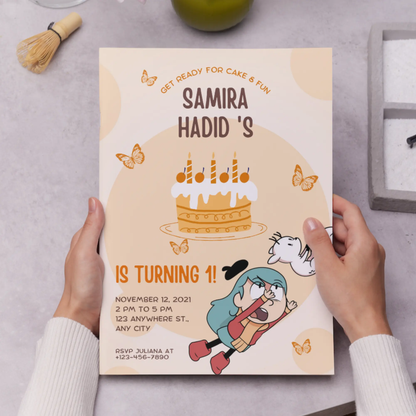 Hilda Birthday Invitation Template - CreativeRino