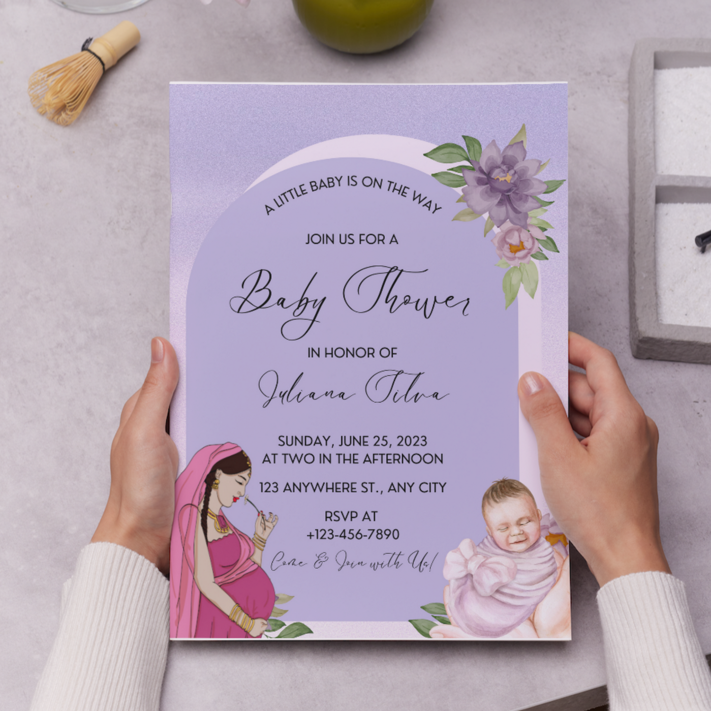 Indian Baby Shower Invitation