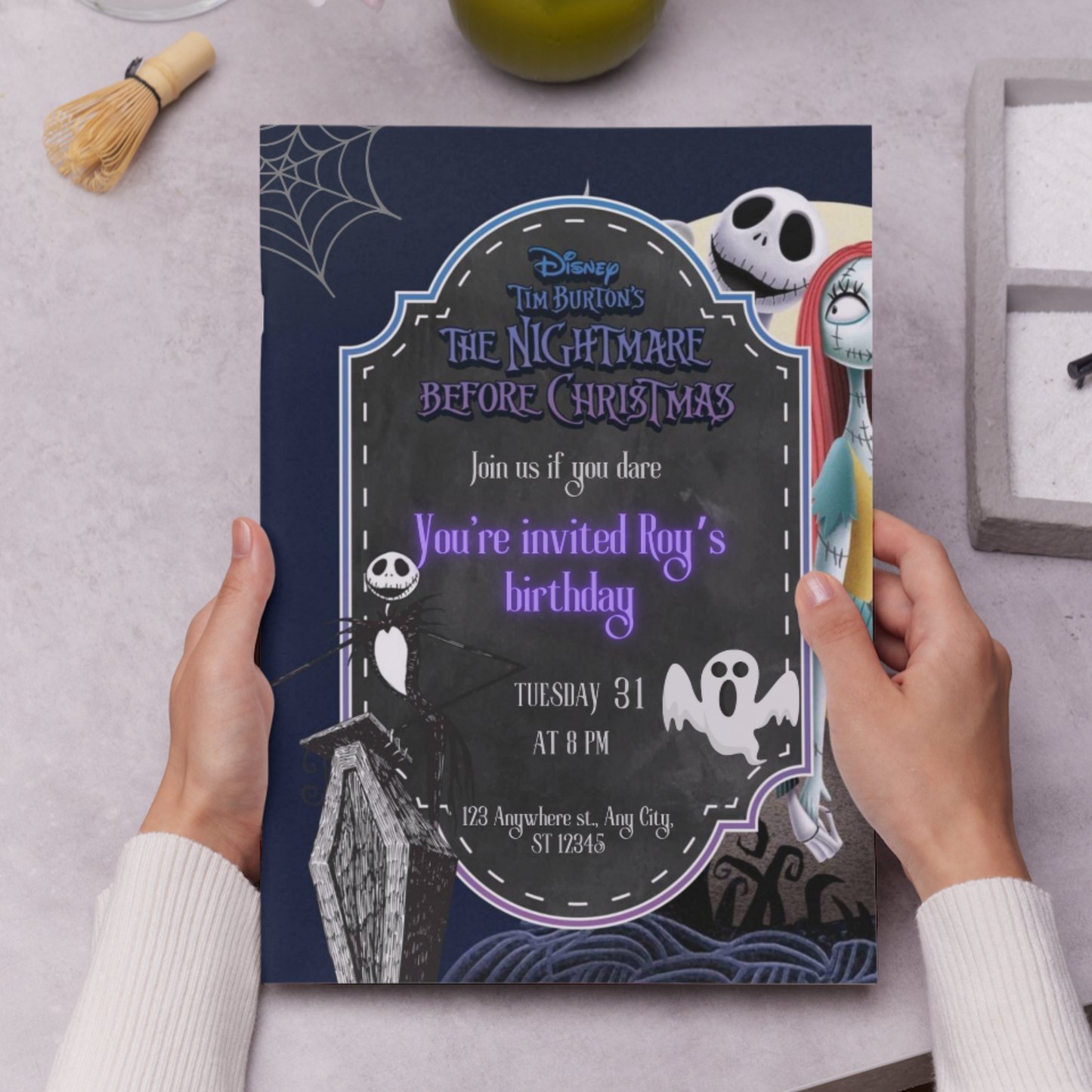 The Nightmare Before Christmas Birthday Invitation Template