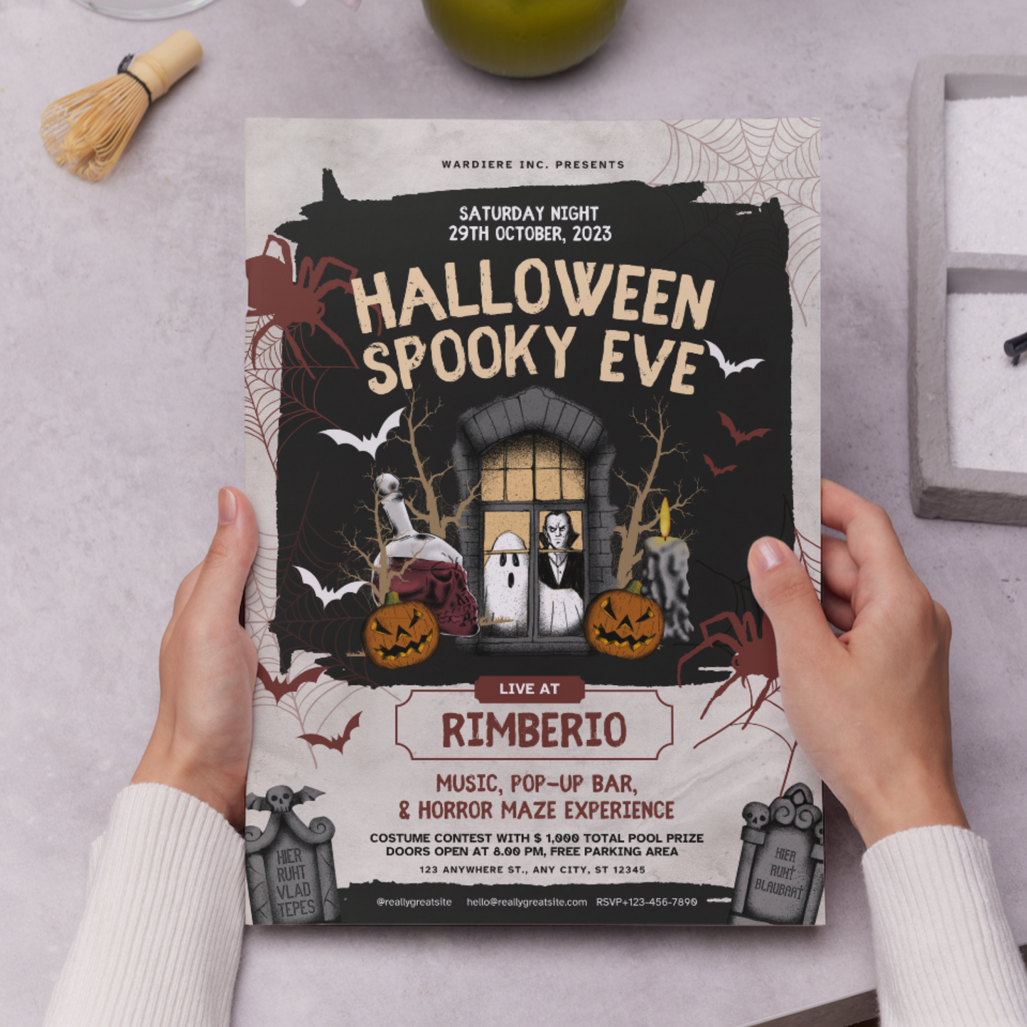 Halloween Spooky Eve Invitation Template